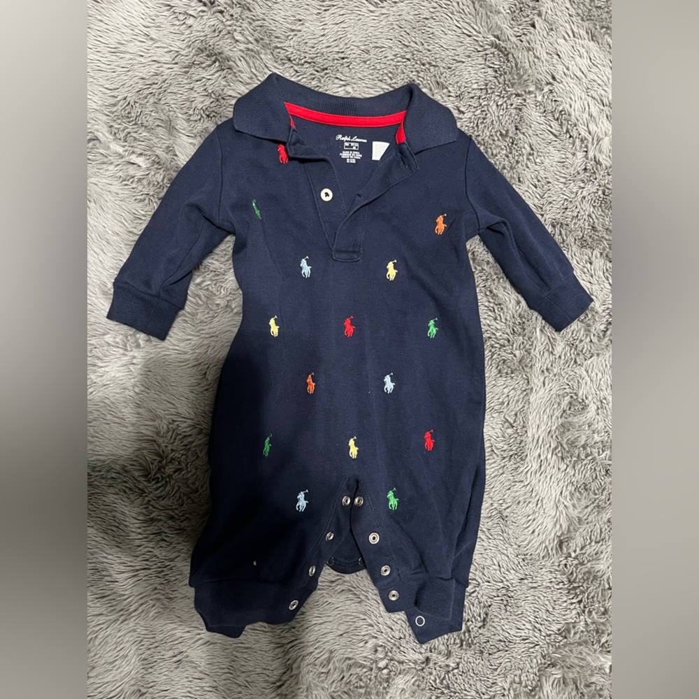 3 month polo one piece